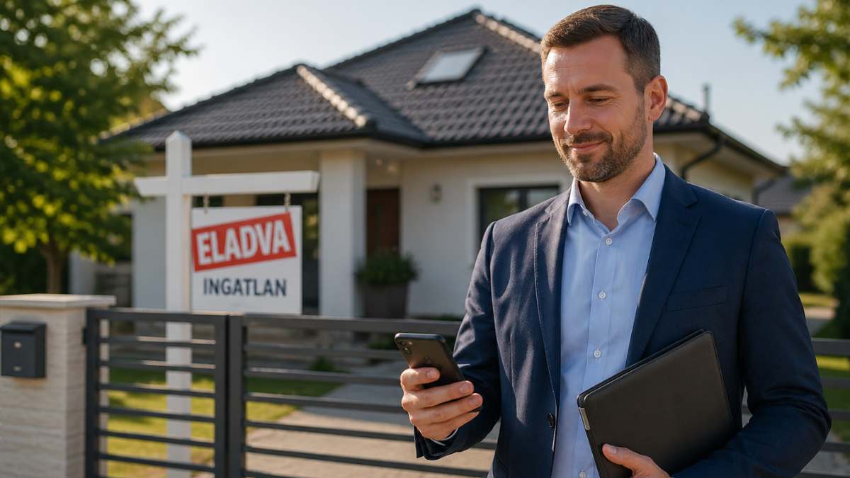 Ingatlan értékbecslés Budapest, Pest megye és országosan – szakértői helyszíni vizsgálat Ingatlan értékbecslést végző szakértők modern lakóingatlan vizsgálata közben Budapesten, Pest megyében és országosan