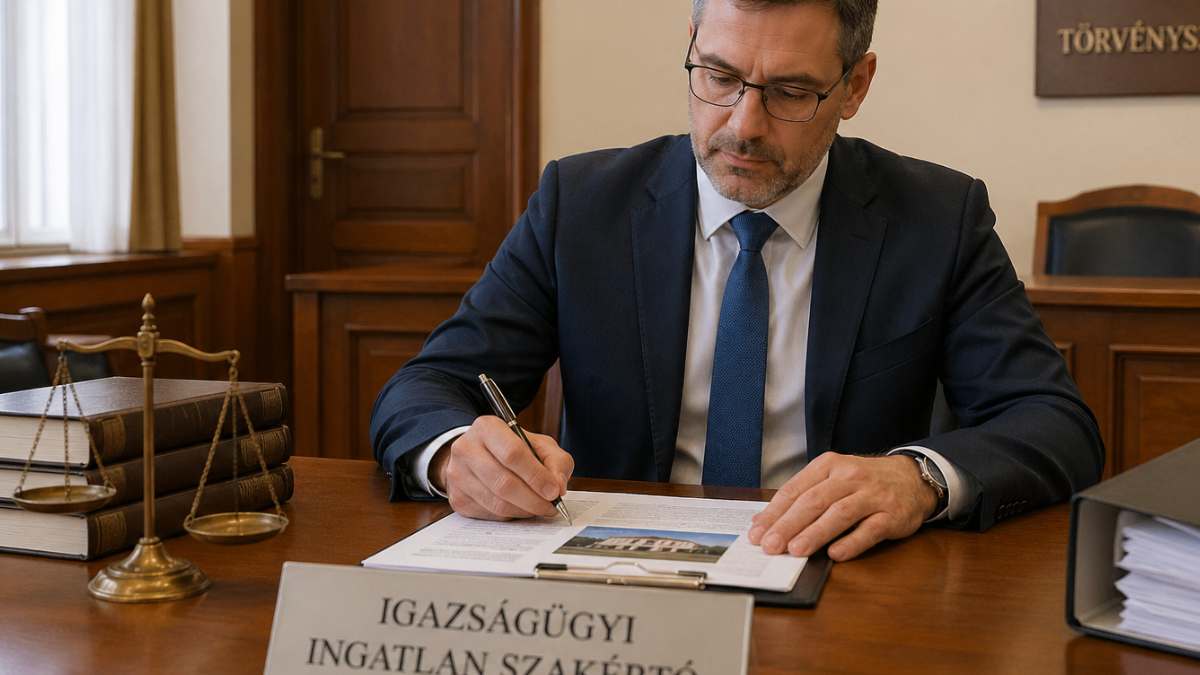 igazságügyi ingatlan szakértő szakvéleményt készít hivatalos eljáráshoz